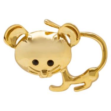 Imagem de Broche Ratinho BRG0007 - Akasaki, Dourado