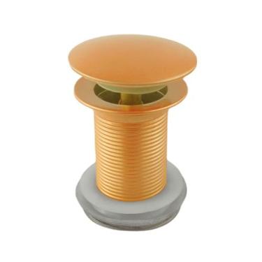 Imagem de Valvula 1 1/4  Click Up Inteligente Em Metal Inox Dourado Para Banheir