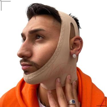 Imagem de Máscara Unissex Reutilizável Modela Tira Papada Afina Face - Ninfrodit