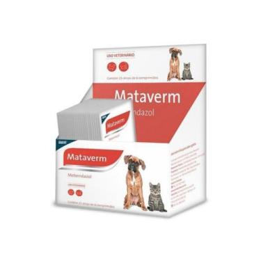 Imagem de Vermífugo Mataverm Para Cães e Gatos Blister Com 6 Comprimidos - Prove