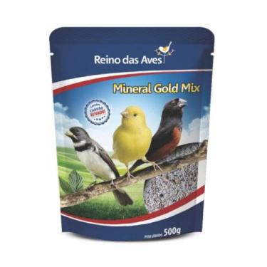 Imagem de Ração Reino das Aves Mineral Gold Mix para Pássaros de Pequeno e Médio