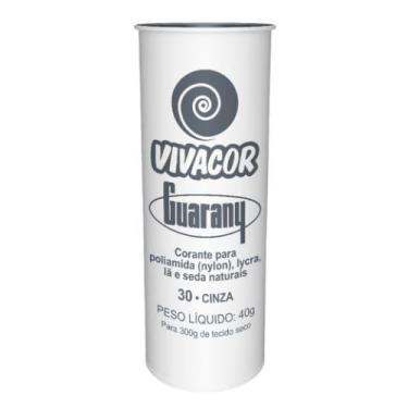 Imagem de Tinta p/ Tecido Corante Roupas Vivacor Guarany 40g Cinza