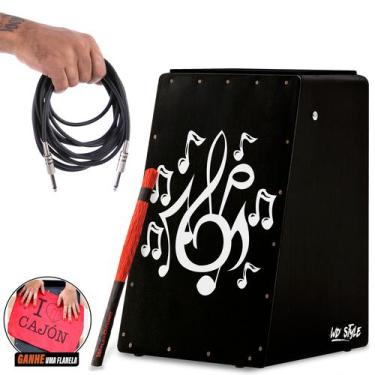 Imagem de Cajón wd style elétrico  kit acessórios  p  musical - e - WITLER DRUMS