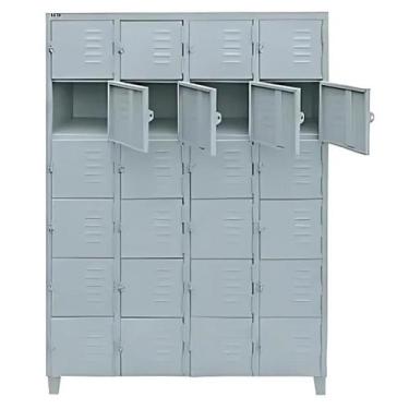 Imagem de ROUPEIRO EM AÇO COM 20 PORTAS PEQUENAS COM Pitão para Cadeado - MOVEIS