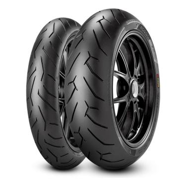 Imagem de Par Pneu Pirelli Rosso Ii 110/70r-17 + 150/60r-17 Rosso Ii