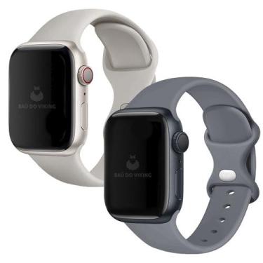 Imagem de Kit 2 Pulseiras Sport Fecho Duplo Compatível com Apple Watch - Baú do 