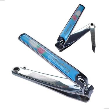 Imagem de Alicate de Unha Grande com Lixa Profissional Cortador Inox Estampado e