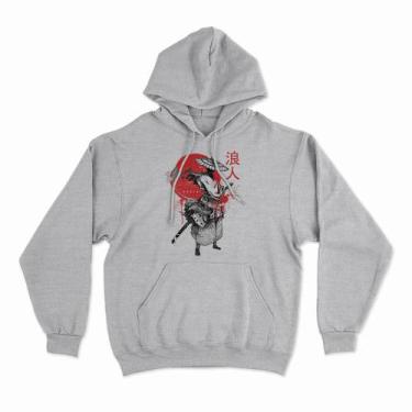 Imagem de Moletom Com Capuz Ronin Studio Geek, Mescla cinza, P