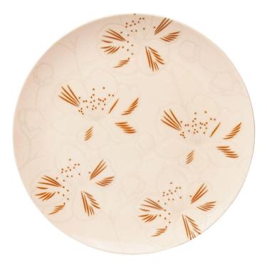 Imagem de Jogo De Pratos Rasos Em Cerâmica Unni Com 6 Peças 26cm Oxford Orquídea