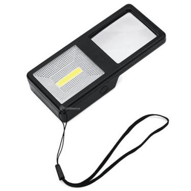 Imagem de Lupa Lanterna Portátil Lente Quadrada 48mm Aumento 3x - TH7013 - Jiaxi