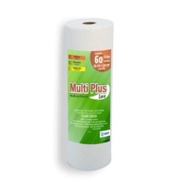 Imagem de Pano Multiuso Multiplus - 29cm X 30m - 60 Folhas - 35g/m² - Branco - O