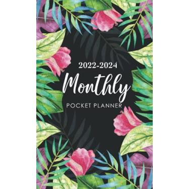 Imagem de 2022-2024 Monthly Pocket Planner: Three Year Monthly Planner, 3 Year Appointment Calendar, 36 Month Pocket Mini Planning, Personal Time Management Schedule | Watercolr Tropical Cover