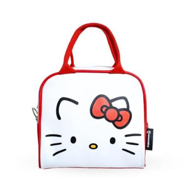 Imagem de Bolsa Térmica Lancheira Hello Kitty com Alça fitness Marmita Zona Criativa