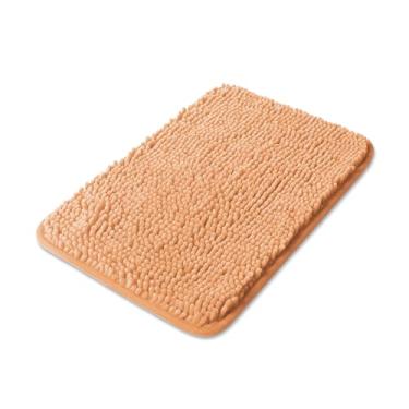 Imagem de Yeaban Tapetes de banheiro pequenos 30,5 x 45,7 cm – Tapetes de banho de chenille grossos | Tapete de banho absorvente e lavável, antiderrapante, tapetes macios e macios para banheiro, chuveiro, pia