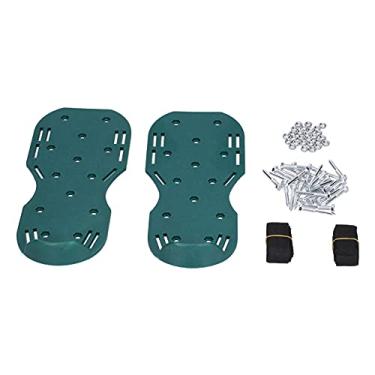 Imagem de Sandálias Aeradoras de Gramado de Copolipropileno, Sapatos Com Tachas Verdes para Escavação de Quintal, Pátio e Jardim - - Design de Sapatos Com Pontas de Grama - Prego e Alça