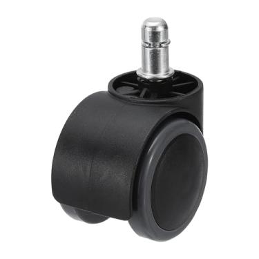 Imagem de PATIKIL Rodas de cadeira de escritório de 5 cm, rodas de substituição para mesa de 19,6 cm x 1,9 cm, rodas de haste bastante rolantes, 50 kg por roda, para cadeira de trabalho, cadeira de jogos, cinza