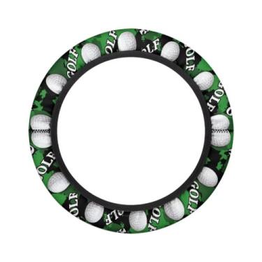 Imagem de FUIALDOLG Capa de volante para carrinho de golfe com estampa de golfe, boa textura e aparência agradável para carros de clube DS Precedent e Yamaha