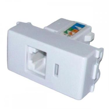 Imagem de Modulo Tramontina Liz/Lux² Tomada Rj45 Branca - 57115/056 - TRAMONTINA