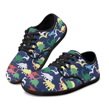 Imagem de GOSTONG Wide Barefoot Shoes Tênis masculino leve zero drop para caminhada ao ar livre antiderrapante para treino cross-trainer preto tamanho 34-48, Tricerátopos, 45