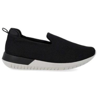 Imagem de Tênis Casual Feminino Slip On Preto Usaflex AH17025-Feminino