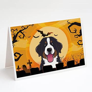 Imagem de Caroline's Treasures BB1795GCA7P Cartões de felicitações Bernese Mountain Dog e Envelopes Pacote com 8, 7 x 5, multicolorido