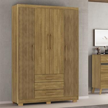 Imagem de Guarda Roupa Roupeiro Solteiro Espanha Nature Brisa Vila Rica