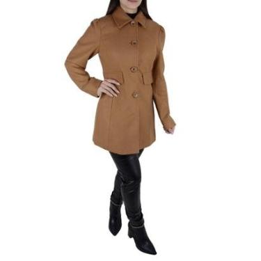 Imagem de Casaco Feminino Facinelli By Mooncity Marrom Camel - 610251-Feminino