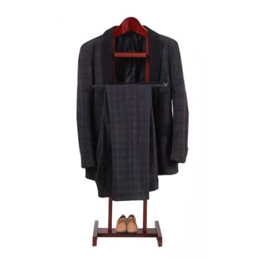 Imagem de Cabide De Roupas De Madeira Para Vestiários De Corredor, Cabide De Chão Para Roupas Masculinas E Femininas