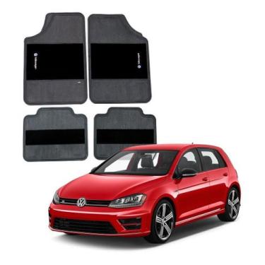 Imagem de Tapete Automotivo Carro Logo Bordado Volkswagen Golf Vw - OESTESOM