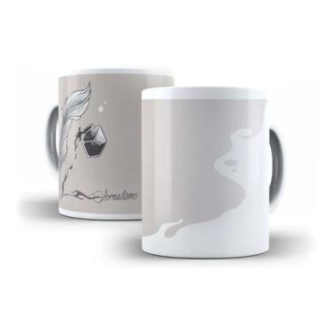 Imagem de Caneca Porcelana Profissão Jornalismo Pena e Nanquim - Villa Caneca