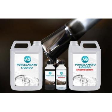 Imagem de Kit Porcelanato Líquido Preto Jato AG - RAL9005 por M² - Resinas ag, 1