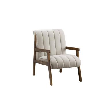 Imagem de Poltrona Cadeira Estofada Para Sala de Jantar e Estar Sabrina Bouclê - Estopar