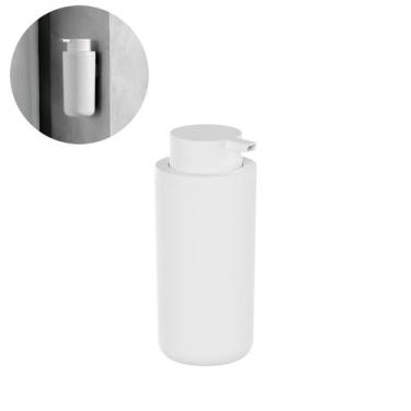 Imagem de Dispenser 500ml De Shampoo Sabão Parede C/ Adesivo Branco - OU, Branco