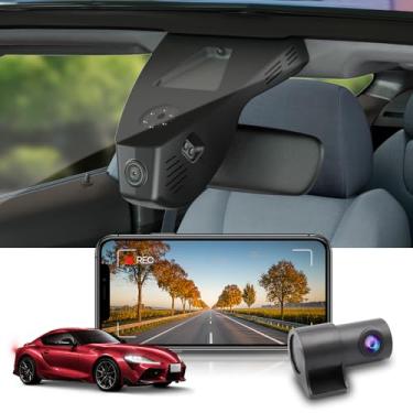 Imagem de Fitcamx Frente 2160P+Traseiro 1080P Dash Cam Adequada para Toyota GR Supra 2020-2026 (HD2-4031), OEM Olhar, 2 Vias HD Vídeo, Incorporado WiFi & APP, Loop Gravação, G-Sensor, Plug&Play, 128GB Cartão