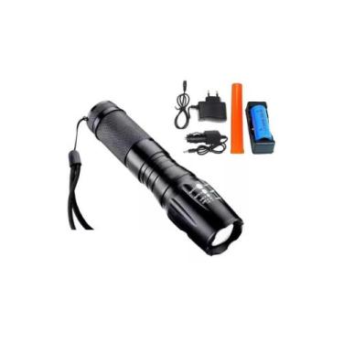 Imagem de Lanterna Tática Militar Profissional Led Luz Branca Bivolt - Cat Magaz