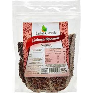 Imagem de Linhaça Marrom Sem Glúten Leve Crock 200G