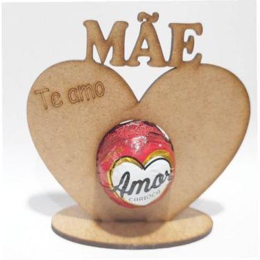 Imagem de Kit 25 Lembranças Porta Bombom Dia Das Mães Mdf Cru - Modelo 3 - sonho