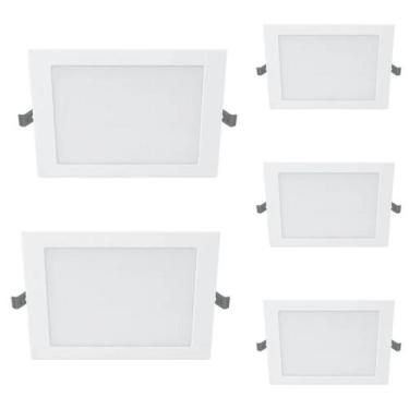 Imagem de 5 Luminárias Plafon Led 3000k Philips 18w 1300Lm Bivolt
