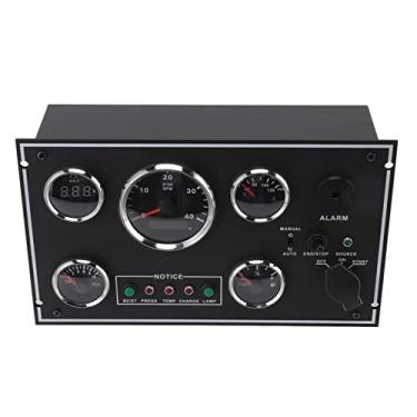 Imagem de Painel Ster de Medidor Multifuncional 5 Em 1 Com Chave de Ignição para Barco RV 24V Tacômetro Medidor de Temperatura Voltímetro Pressão de óleo Medidor de óleo Instrumento Ster