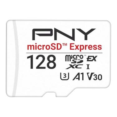 Imagem de Cartão de memória flash PNY microSD™ Express 128GB UHS-I U3 V30 A1 microSDXC, até 890 leituras e até 550 gravação, ideal para dispositivos compatíveis com microSD Express como Nintendo Switch 2