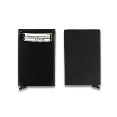 Imagem de Carteira "Safe Wallet RFID" Unissex Antifurto - Proteção Contra Golpes de Aproximação - Compacta, Metálica e Leve