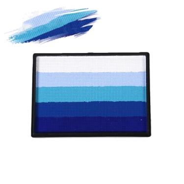 Imagem de WIKNOW Paleta Profissional De Tinta Para Rosto E Corpo Rainbow 50G, Delineador À Base D'Água, Pintura Gráfico Hydra Liner, Maquiagem Não Tóxica Lavável, Ideal Halloween, Natal Páscoa