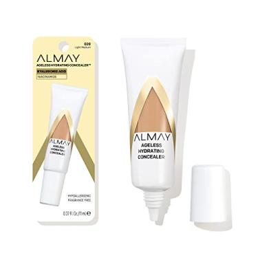 Imagem de Almay Corretivo Antienvelhecimento Almay, Maquiagem Facial Com Ácido Hialurônico, Niacinamida, Vitaminas C E E, Hipoalergênico, Sem Fragrância, 020 Light Medium, 0,37 Fl Oz (Pacote 1)