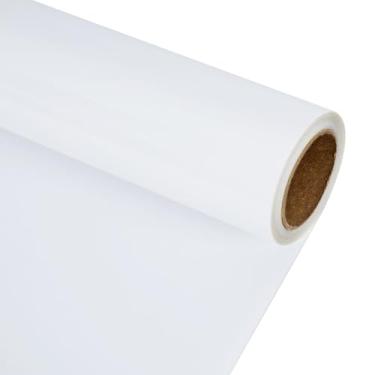 Imagem de guangyintong Rolos De Vinil Refletivo Branco Para Transferência Calor Htv, 30,5 Cm X 3,6 M Passar A Ferro Em Camisetas, Todos Os Cortadores, Fáceis Cortar E Com Design Removível