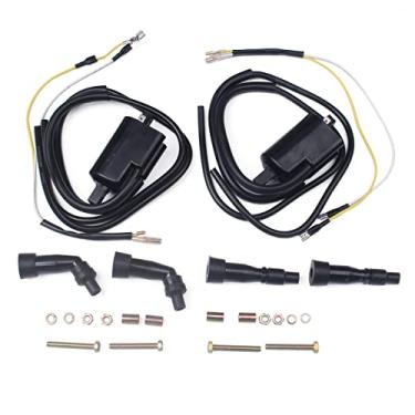 Imagem de goodbest Novos 2 Conjuntos De Bobinas Ignição E Tampas Velas Compatíveis Com Suzuki Gs550 Gs750 Gs850 Gs1000 Substituição # 33410-45012