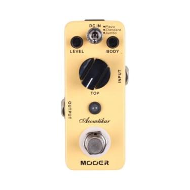 Imagem de Mooer Pedal Simulador de Violão Acoustikar MAC1 | para Guitarra, 3 Modos: Piezo, Standard, Jumbo, Controles de Level, Body e Top, True Bypass, Compacto, 9V, DC