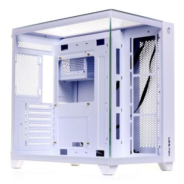 Imagem de Gabinete Gamer Aquário Liketec Zeus Pro Glass Snow - Lateral e Frontal em Vidro - USB 3.0