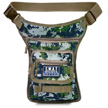 Imagem de Pochete Perna Militar Tática Trilha Pescaria Bag Camuflado - Geral, Di