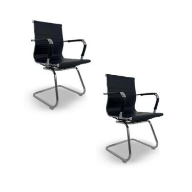 Imagem de Cadeira De Escritório Oficial Webshop Esteirinha Baixa Fixa, Preto, 2