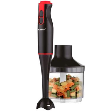 Imagem de Mixer Triturador Processador Alimentos Elétrico Portátil 2 em 1 400W com Copo Amvox Apr 400